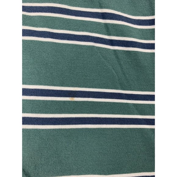 Brooks Brothers '1818' Men's Green/White Striped Rugby Polo Size XL - Picture 8 of 8